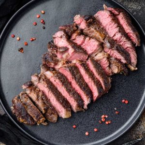 U.S. Prime Roasted Beef Tenderloin served with House-Made Portobello Mushroom Demi-Glace