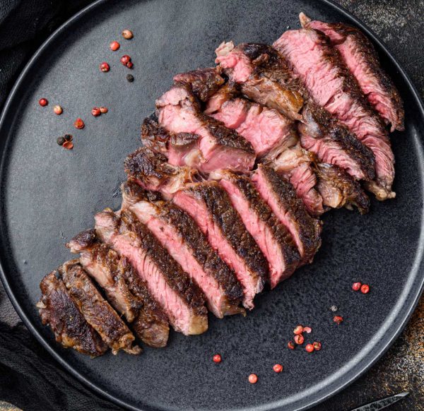 U.S. Prime Roasted Beef Tenderloin served with House-Made Portobello Mushroom Demi-Glace